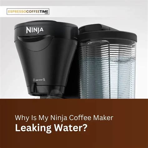 ninja dual brew leaking water|My Ninja Coffee Maker Is Leaking Water。